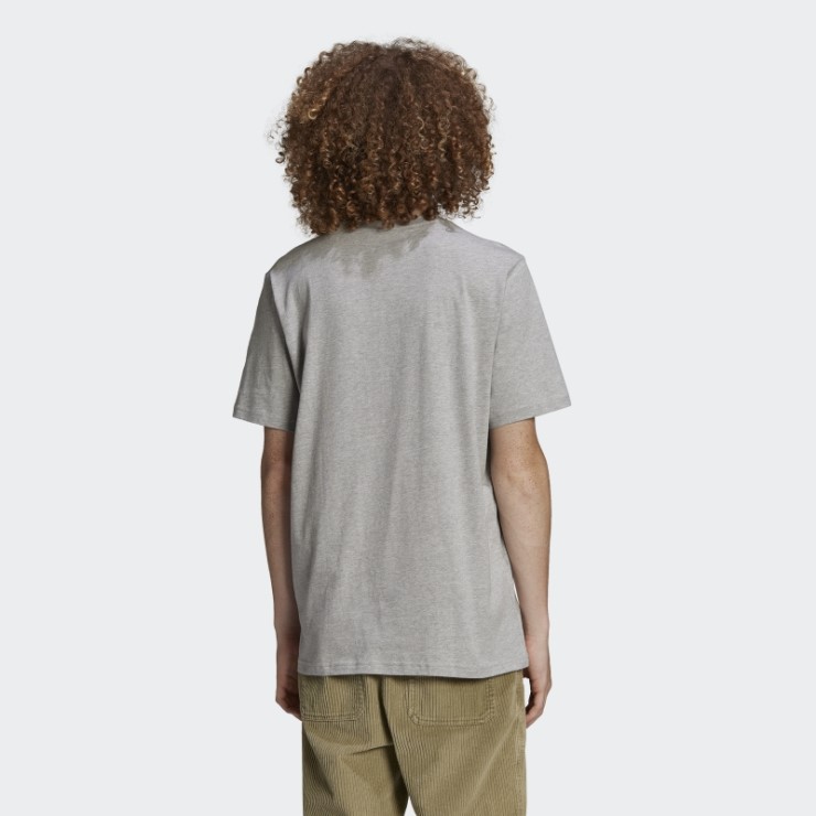 Camiseta Con Logo De Fútbol Adidas Gris Medio