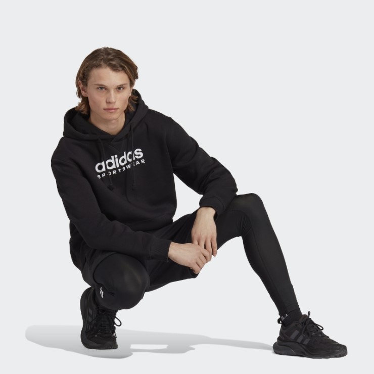 Adidas All Szn Fleece Sudadera Con Capucha Negra