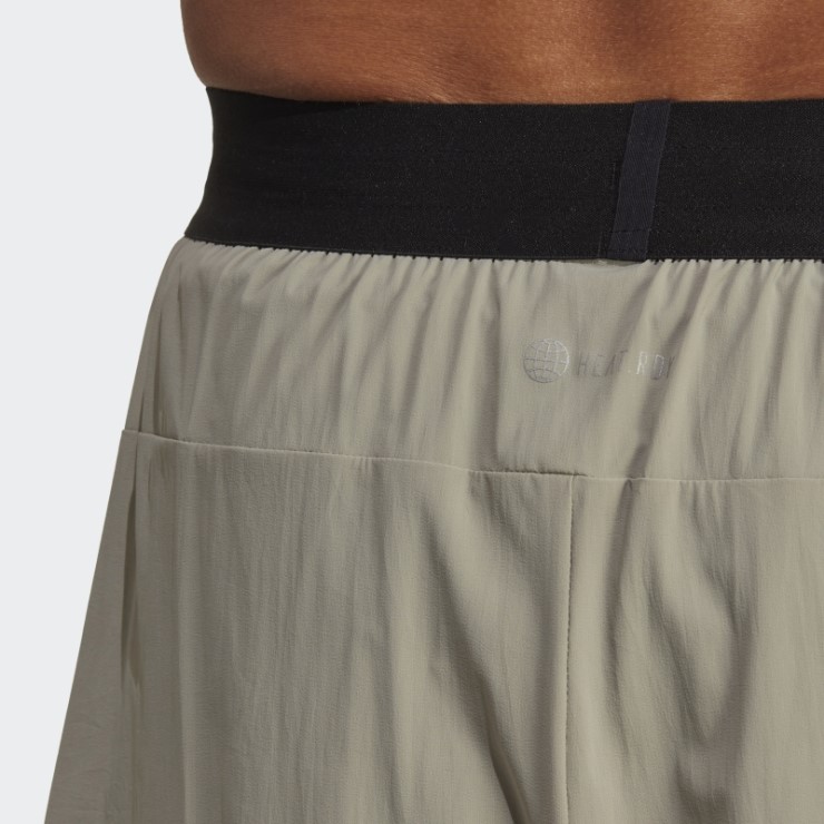 Adidas Heat.rdy Hiit 2-in-1 Shorts De Entrenamiento Plateados