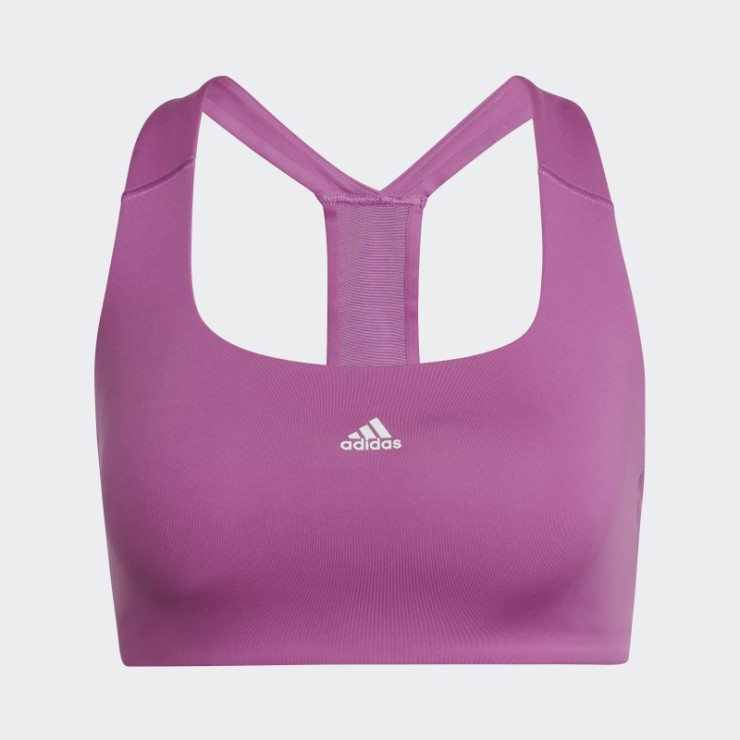 Adidas Powerimpact Training Sujetador De Sujeción Media Lila