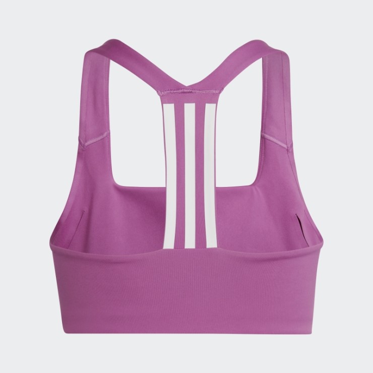 Adidas Powerimpact Training Sujetador De Sujeción Media Lila