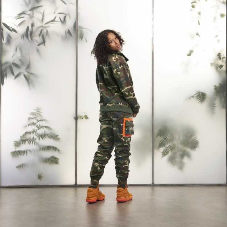 Chaqueta De Lona Con Estampado De Camuflaje Adidas