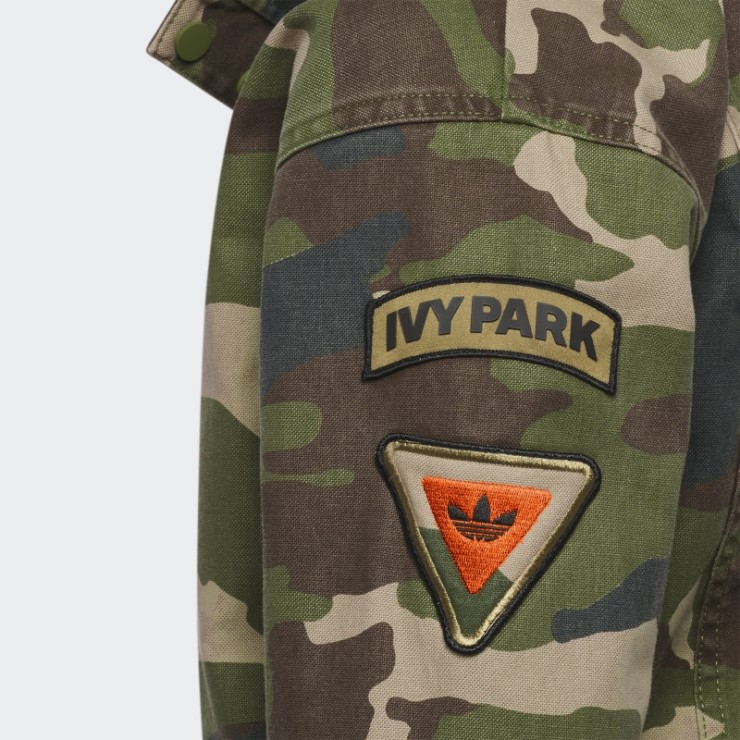 Chaqueta De Lona Con Estampado De Camuflaje Adidas