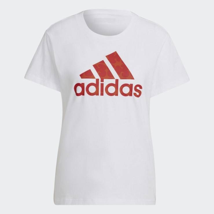 Adidas Camiseta Marimekko Gráfica Blanca