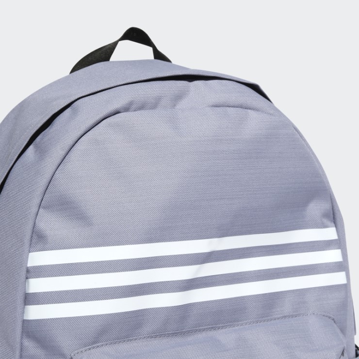 Mochila Clásica 3 Rayas Horizontal Adidas Plata Violeta
