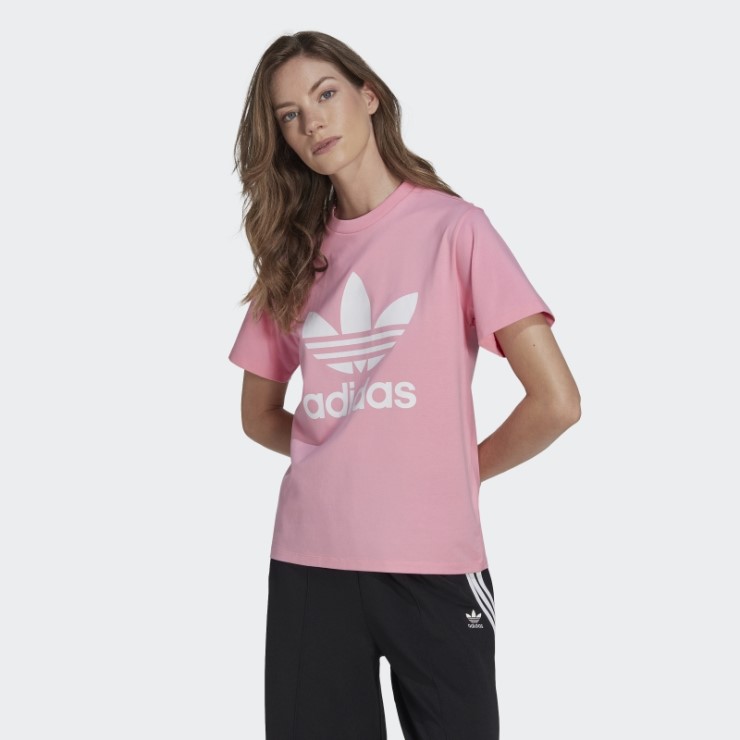 Camiseta Adicolor Classics Trefoil Adidas Rosa