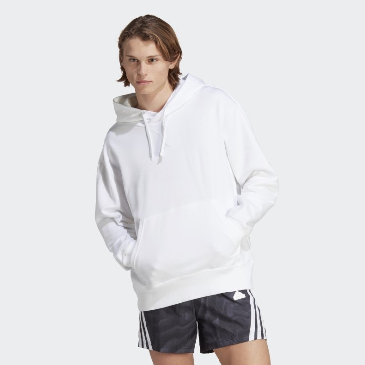 Adidas All Szn French Terry Sudadera Con Capucha Blanca