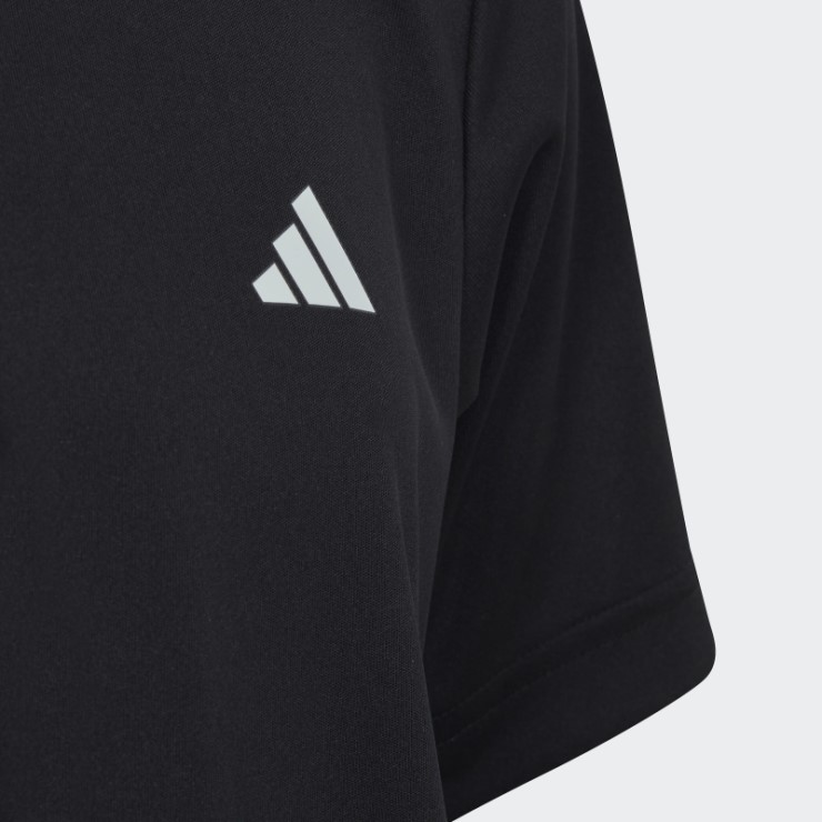 Adidas Club Tennis Camiseta Negra Con 3 Rayas