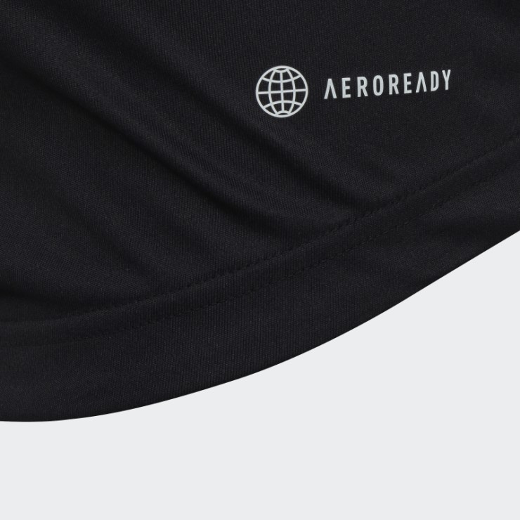 Adidas Club Tennis Camiseta Negra Con 3 Rayas