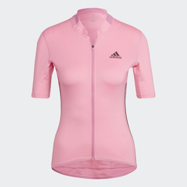 Maillot Ciclista Manga Corta Rosa Adidas