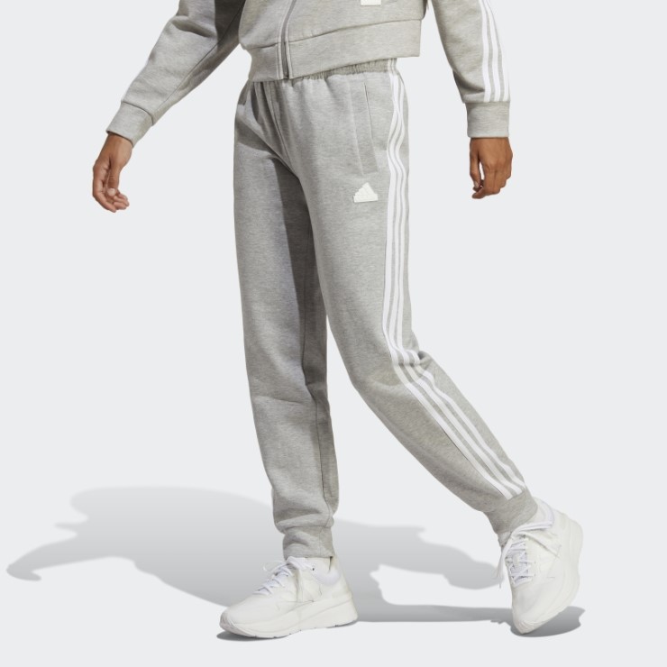 Adidas Pantalones Grises Medianos Future Icons 3-stripes Regular