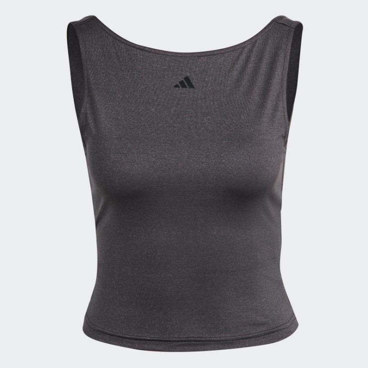 Adidas Yoga Studio Camiseta Corta Sin Mangas Negra