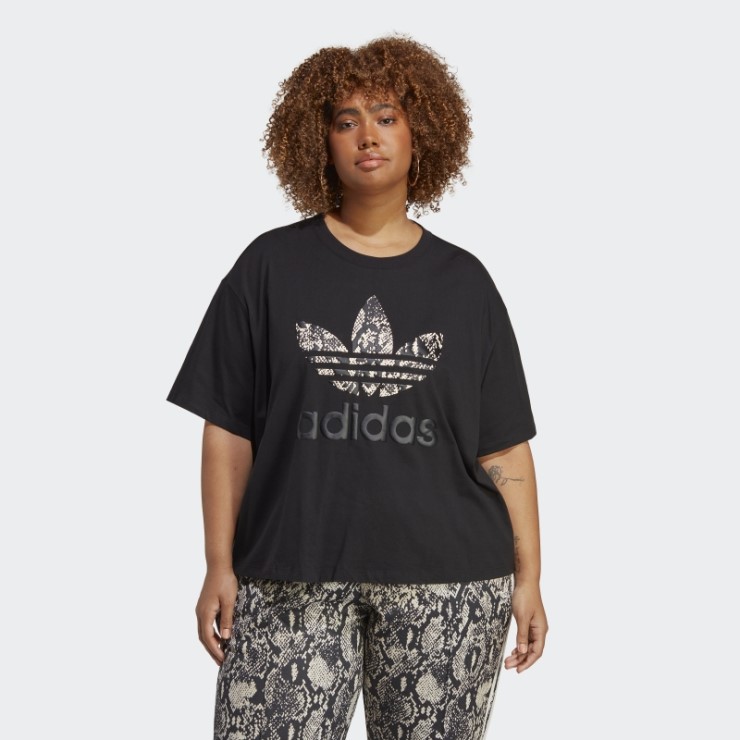 Camiseta Gráfica Adidas (talla Grande) Negra