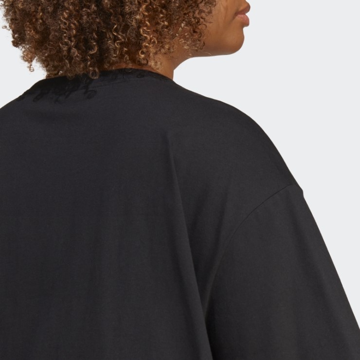 Camiseta Gráfica Adidas (talla Grande) Negra