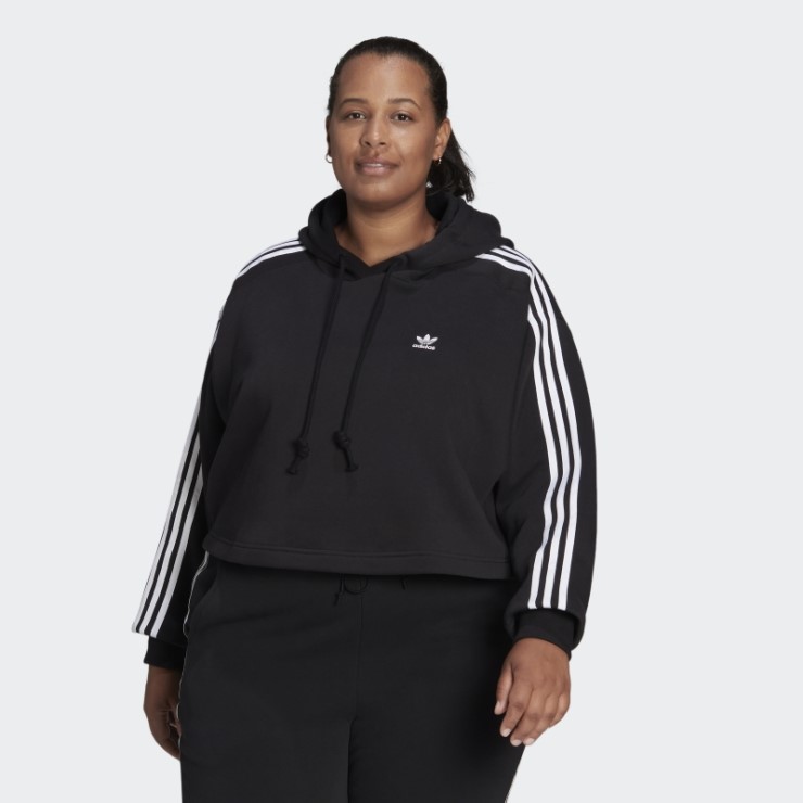 Sudadera Con Capucha Negra Adicolor Classics (tallas Grandes) Adidas