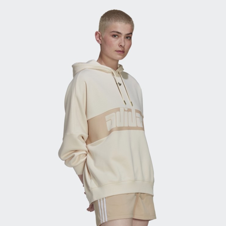 Blanco Adidas Ski Chic Sudadera Con Capucha Caliente