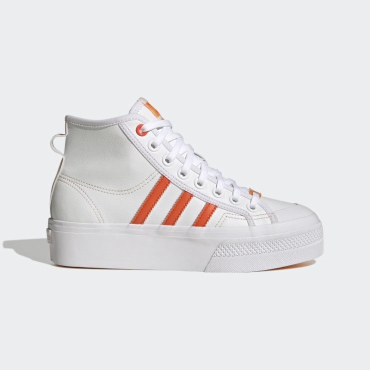 Adidas Nizza Plataforma Mid Vegan Zapatos Blanco