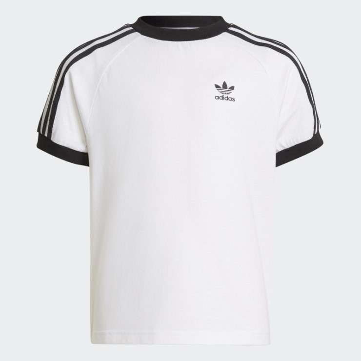 Camiseta Adidas Adicolor 3 Rayas Blanco