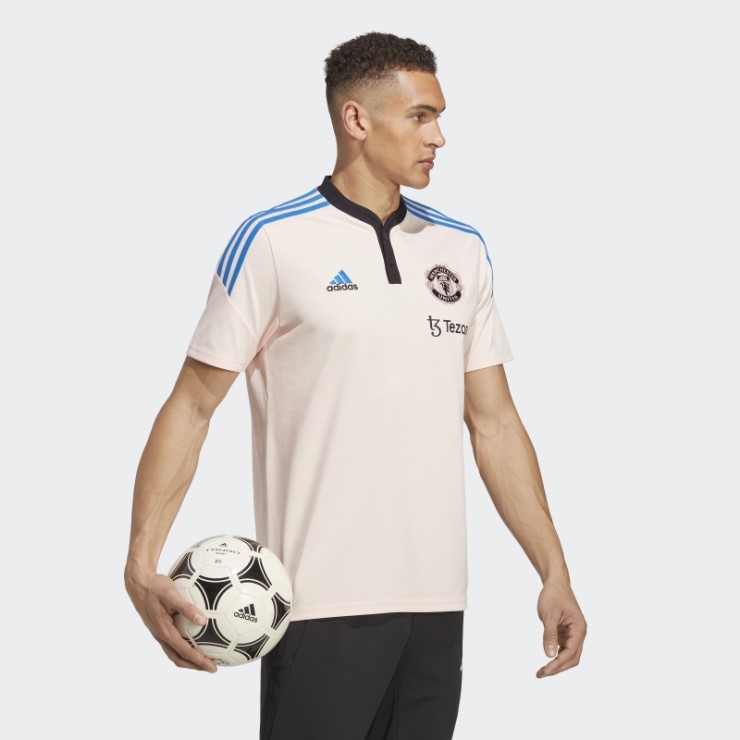 Polo Adidas Manchester United Condivo 22 Rosa Hielo