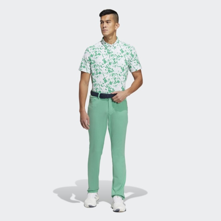 Playera Polo Play Green Graphic Adidas Blanca