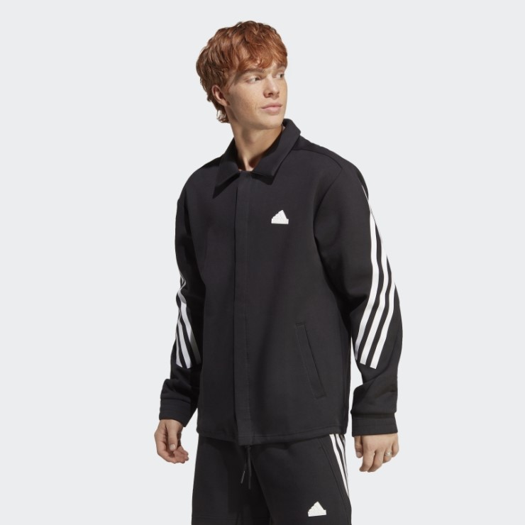 Adidas Future Icons Chaqueta De Entrenador De 3 Rayas Negro