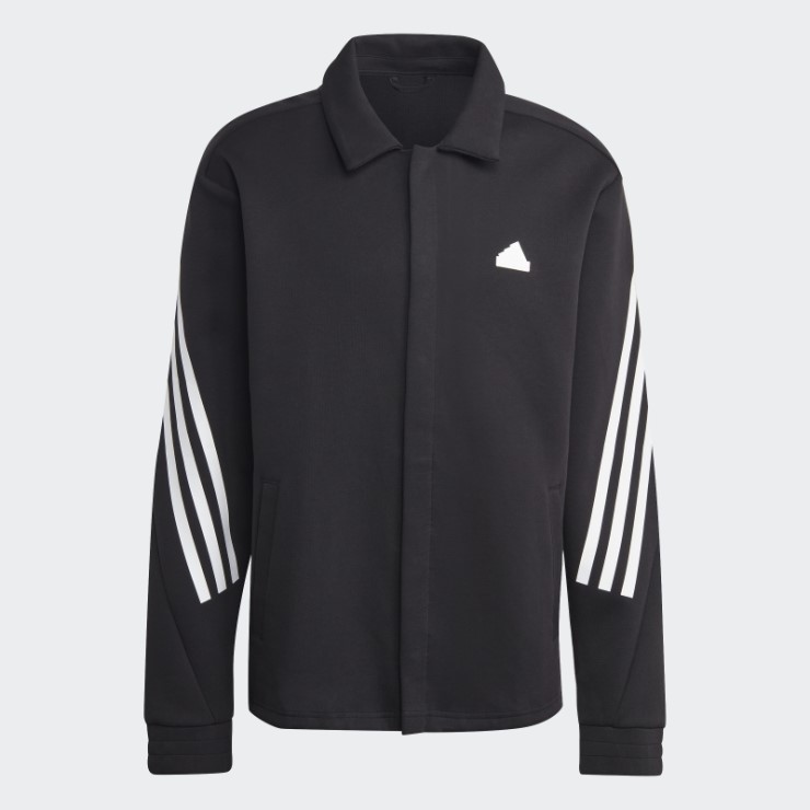 Adidas Future Icons Chaqueta De Entrenador De 3 Rayas Negro