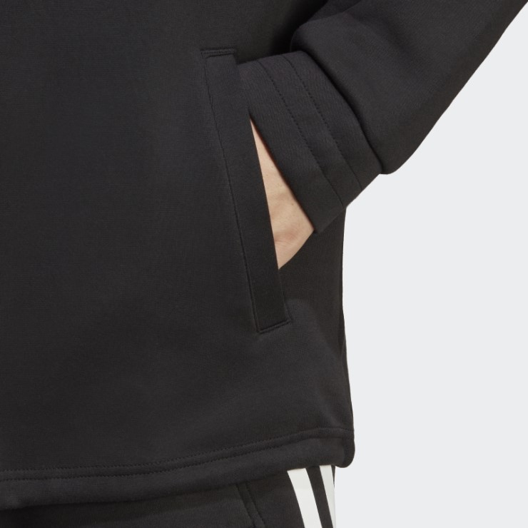 Adidas Future Icons Chaqueta De Entrenador De 3 Rayas Negro