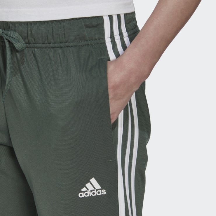 Pantalones De Chándal Primegreen Essentials Warm-up Slim Tapered 3-stripes Verde óxido Adidas