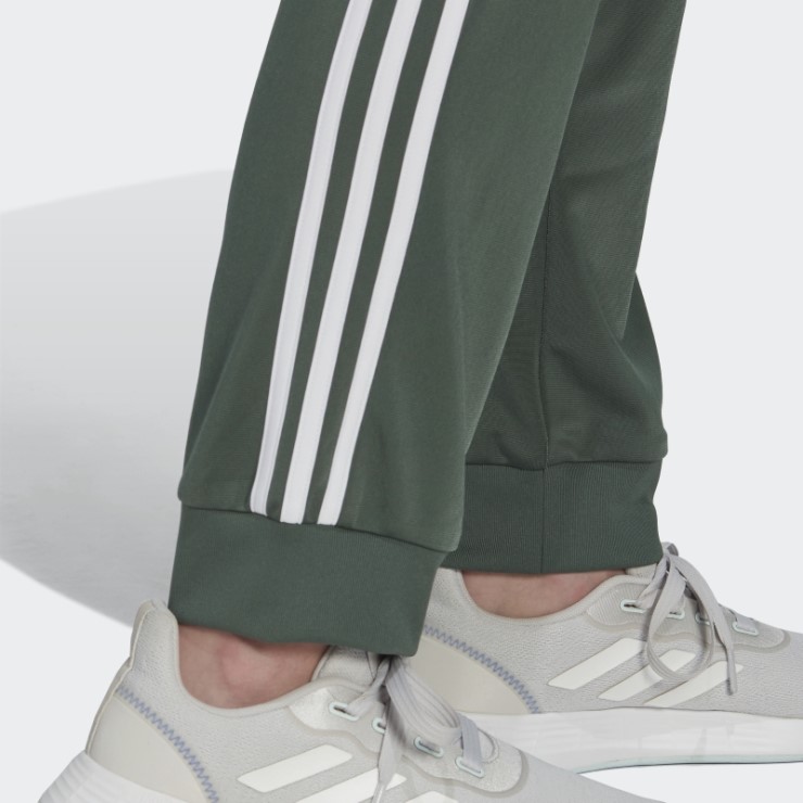 Pantalones De Chándal Primegreen Essentials Warm-up Slim Tapered 3-stripes Verde óxido Adidas