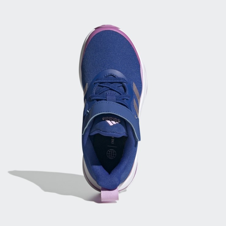 Adidas Fortarun Sport Zapatillas De Running Con Cordones Elásticos Y Tira Superior En Azul