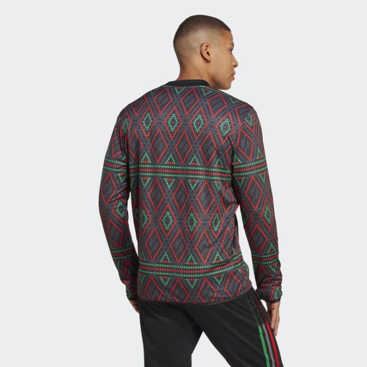 Camiseta Negra Pre-match Del Ajax Amsterdam X Daily Paper Adidas