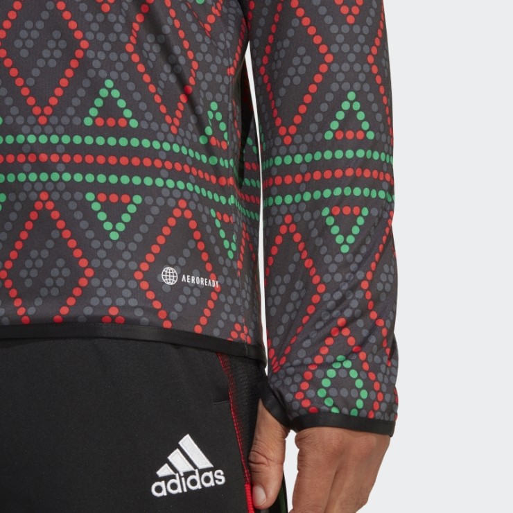 Camiseta Negra Pre-match Del Ajax Amsterdam X Daily Paper Adidas