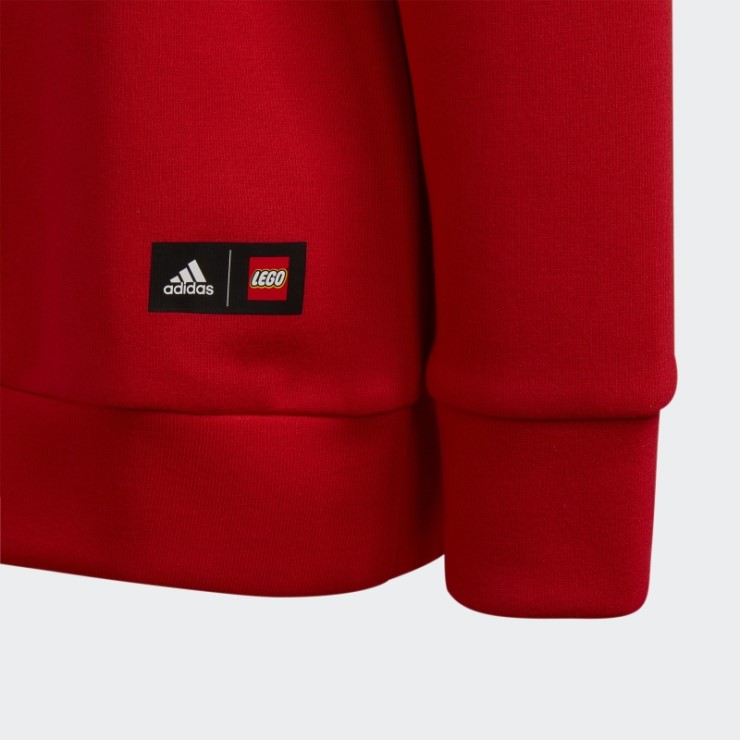 Conjunto De Sudadera Y Pantalón Adidas X Classic Lego Crew Rojo Caliente