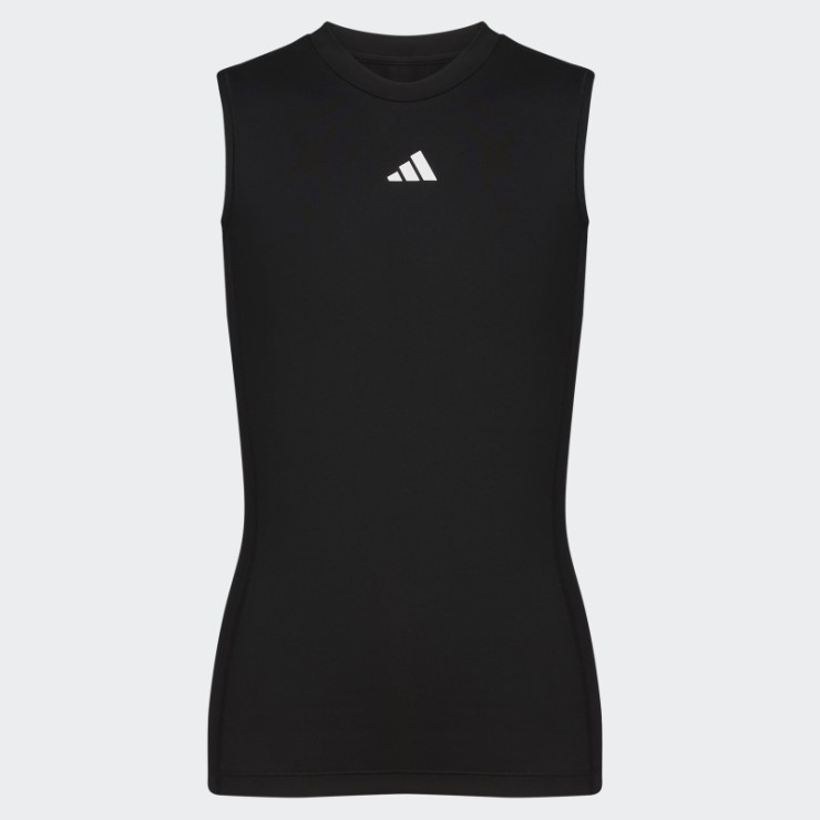 Top Sin Mangas Adidas Techfit Negro