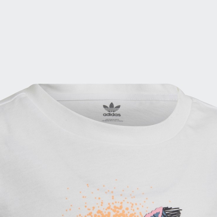 Camiseta Gráfica Adidas Blanca