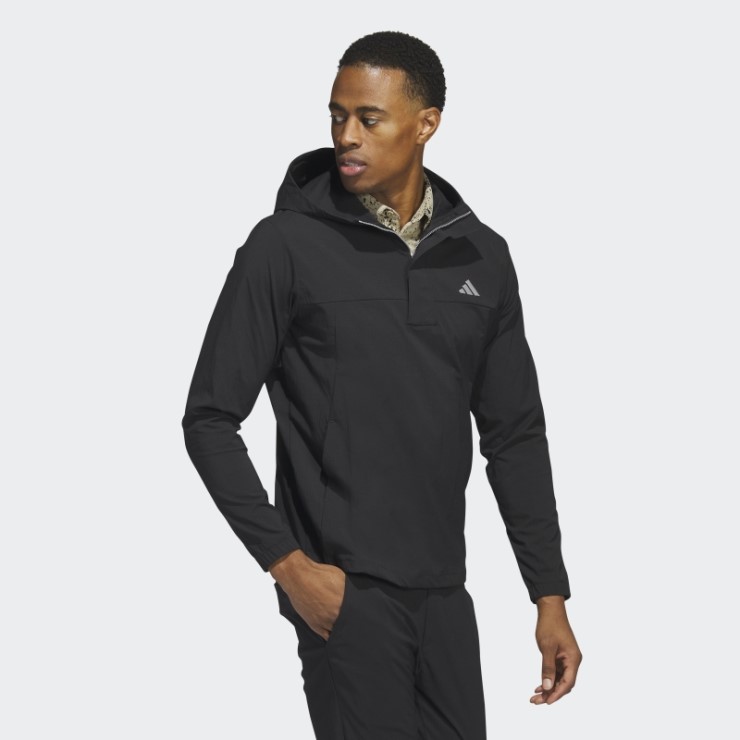 Adidas Ripstop 1/4-zip Golf Sudadera Con Capucha Negro