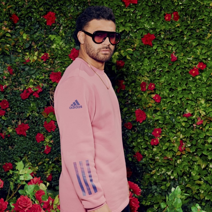 Rosa Sudadera Adidas All Blacks Rugby Lifestyle Cuello Redondo