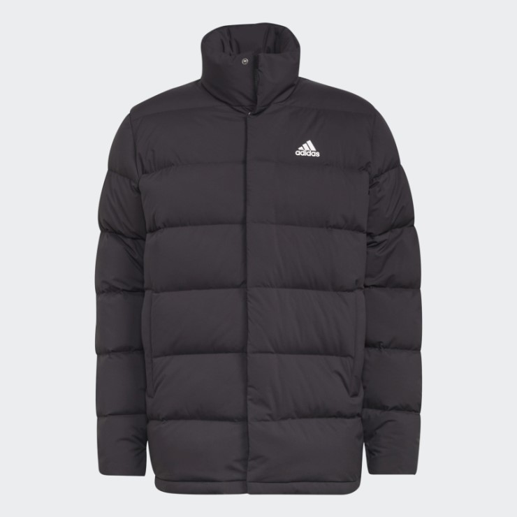 Adidas Helionic Chaqueta De Plumas De Longitud Media Negra