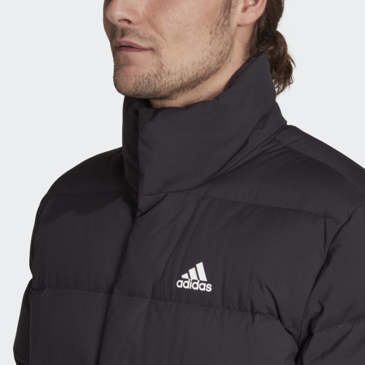 Adidas Helionic Chaqueta De Plumas De Longitud Media Negra