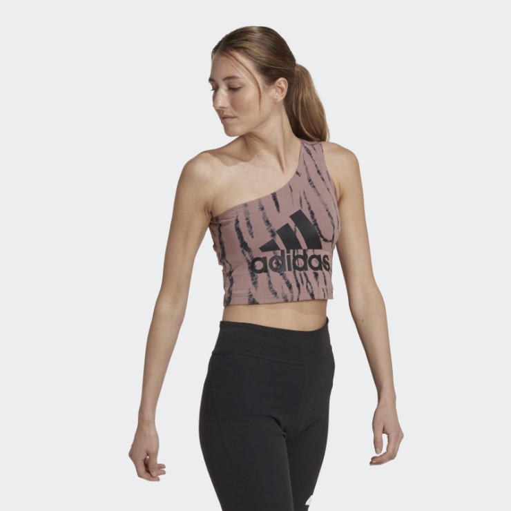 Camiseta Sin Mangas Con Estampado Animal De Adidas Future Icons Violeta