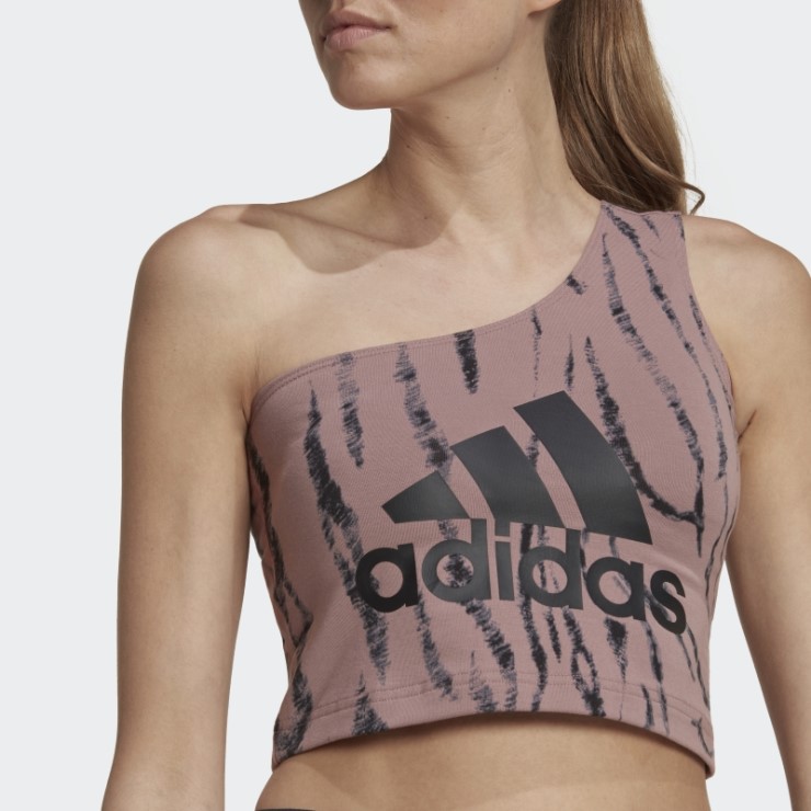 Camiseta Sin Mangas Con Estampado Animal De Adidas Future Icons Violeta