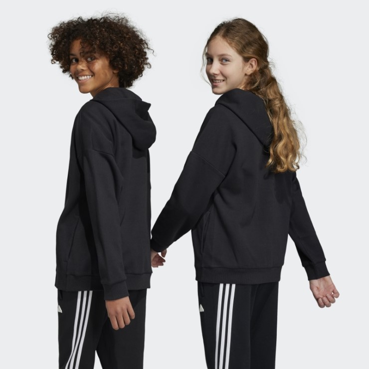 Adidas Sudadera Negra Con Logo De íconos Del Futuro