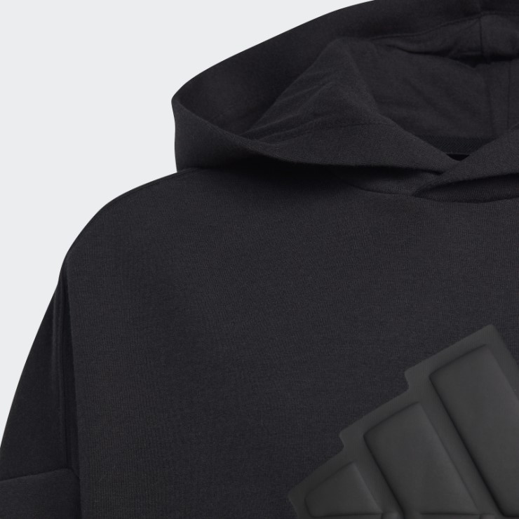 Adidas Sudadera Negra Con Logo De íconos Del Futuro