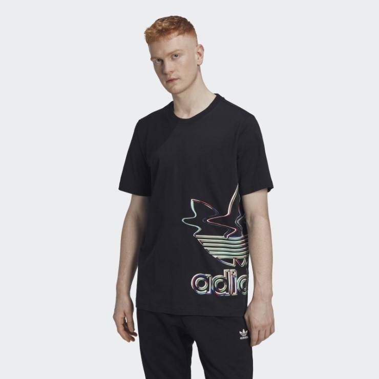 Camiseta Negra De Manga Corta Adidas Hyperreal