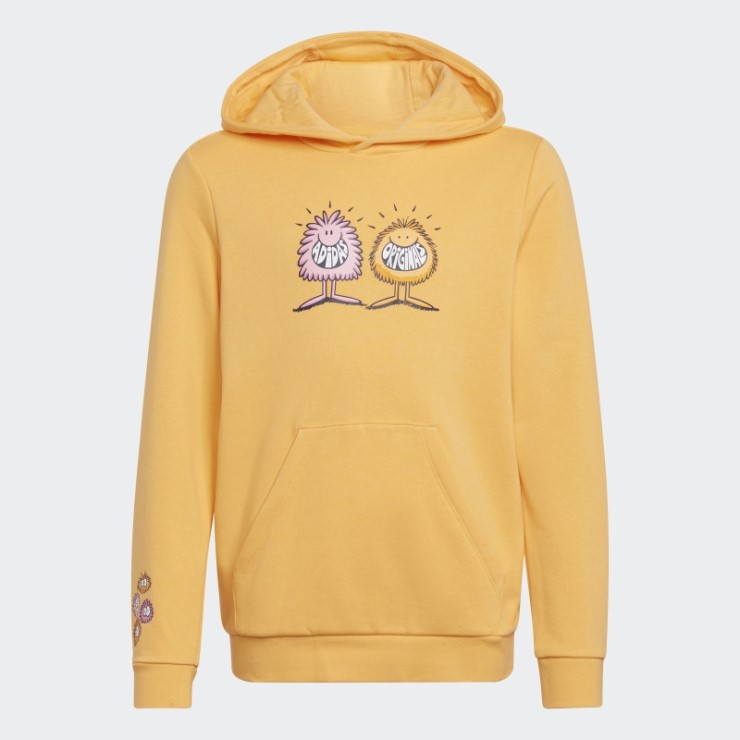 Adidas Originals X Kevin Lyons Sudadera Con Capucha Naranja Brumoso Caliente