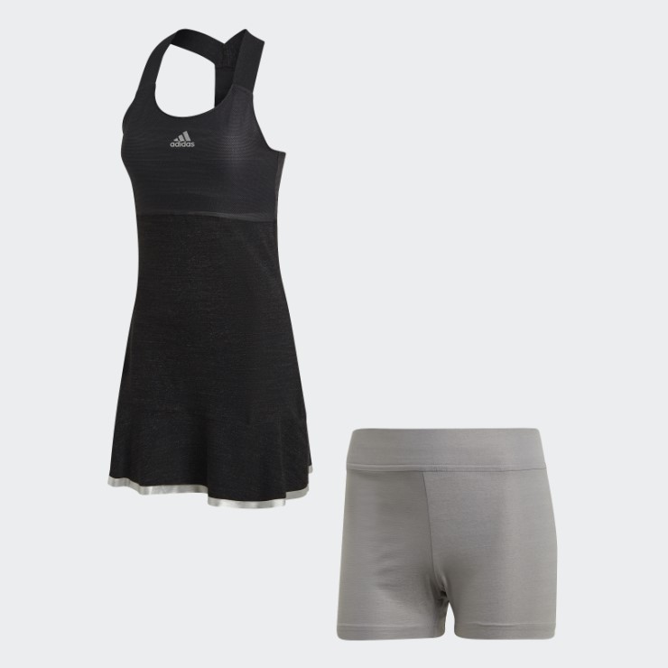 Vestido Glam On Tennis Adidas Negro