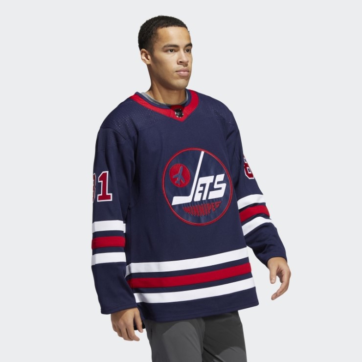 Adidas Jets Connor Tercera Auténtica Camiseta Azul Marino 09 Ccm-sld