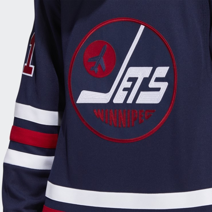 Adidas Jets Connor Tercera Auténtica Camiseta Azul Marino 09 Ccm-sld