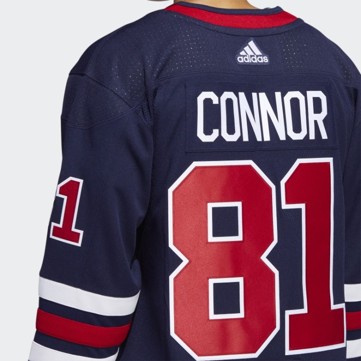 Adidas Jets Connor Tercera Auténtica Camiseta Azul Marino 09 Ccm-sld