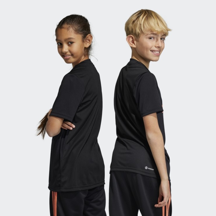 Camiseta De Corte Regular Con Logo Aeroready Esencial De Tren Negro Adidas